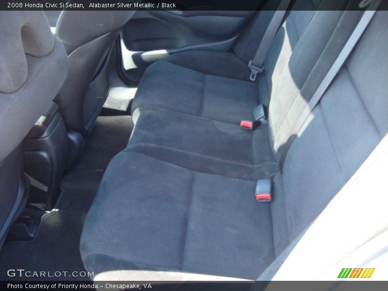 Alabaster Silver Metallic / Black 2008 Honda Civic Si Sedan