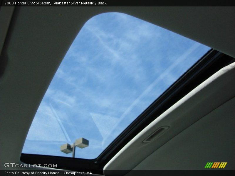 Alabaster Silver Metallic / Black 2008 Honda Civic Si Sedan