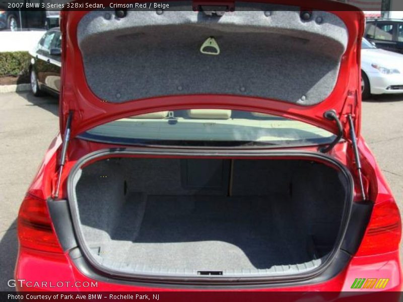Crimson Red / Beige 2007 BMW 3 Series 328xi Sedan