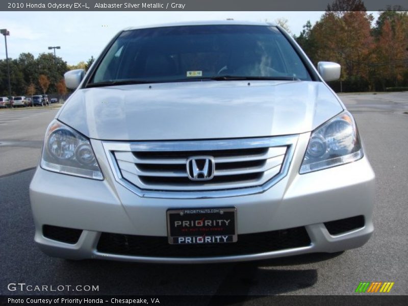 Alabaster Silver Metallic / Gray 2010 Honda Odyssey EX-L