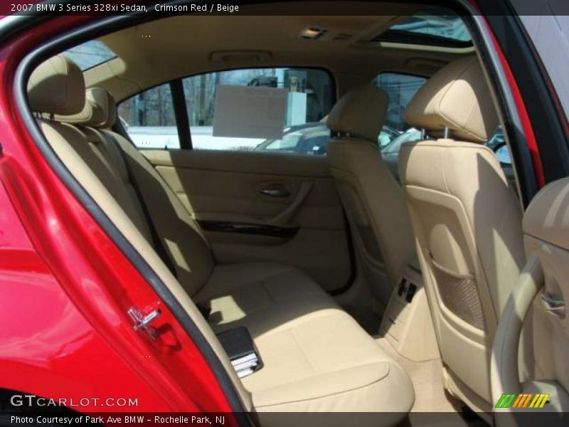 Crimson Red / Beige 2007 BMW 3 Series 328xi Sedan
