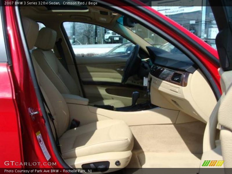 Crimson Red / Beige 2007 BMW 3 Series 328xi Sedan