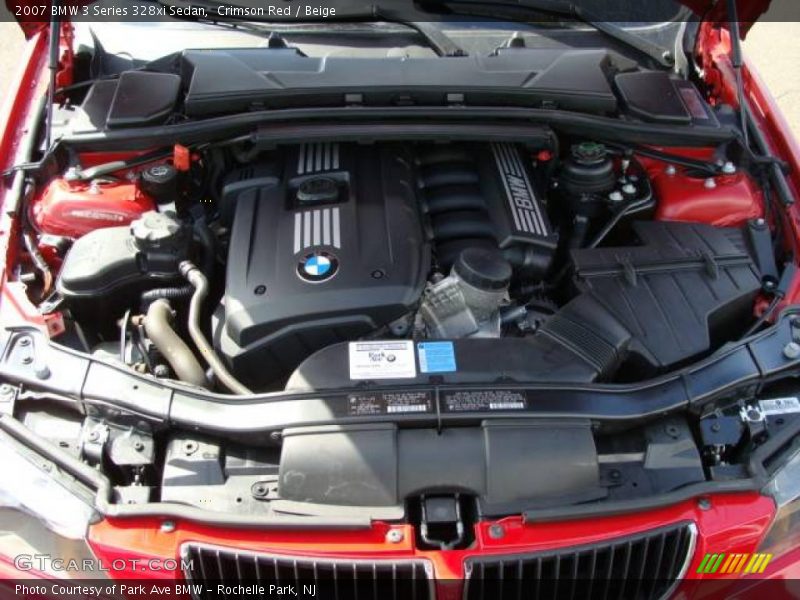 Crimson Red / Beige 2007 BMW 3 Series 328xi Sedan