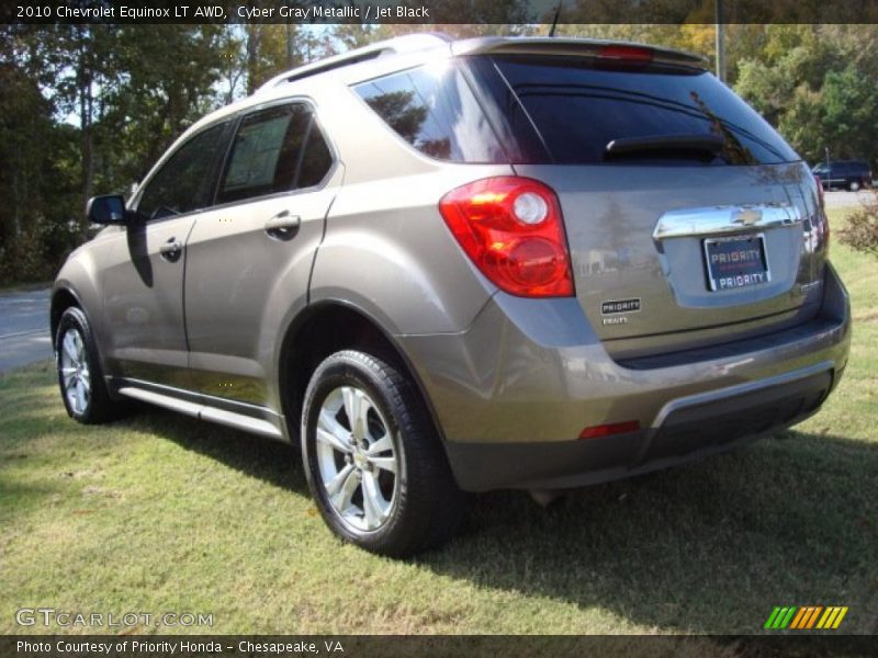 Cyber Gray Metallic / Jet Black 2010 Chevrolet Equinox LT AWD