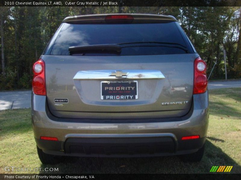 Cyber Gray Metallic / Jet Black 2010 Chevrolet Equinox LT AWD