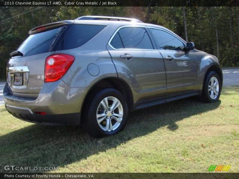 Cyber Gray Metallic / Jet Black 2010 Chevrolet Equinox LT AWD