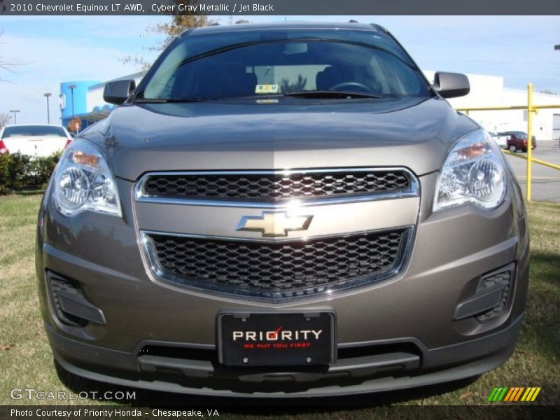 Cyber Gray Metallic / Jet Black 2010 Chevrolet Equinox LT AWD