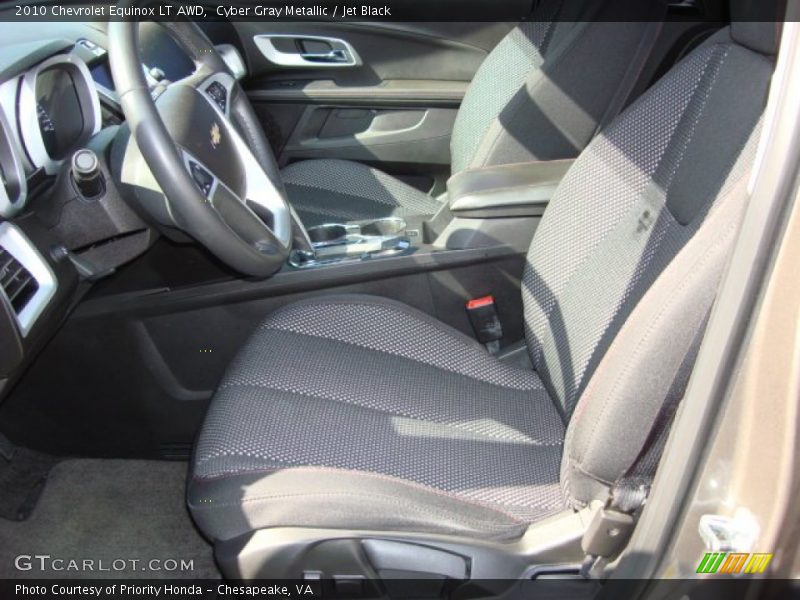 Cyber Gray Metallic / Jet Black 2010 Chevrolet Equinox LT AWD