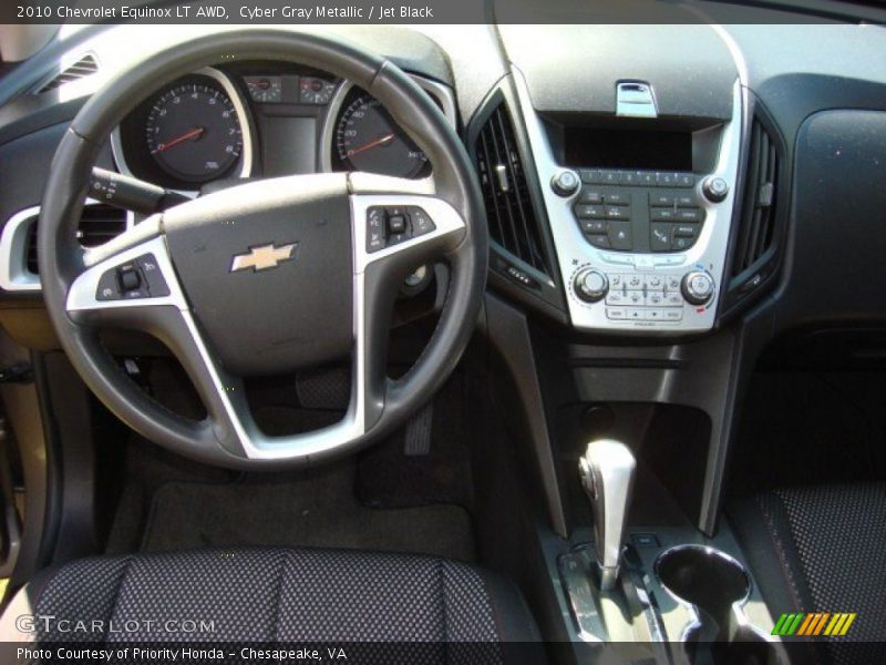 Cyber Gray Metallic / Jet Black 2010 Chevrolet Equinox LT AWD