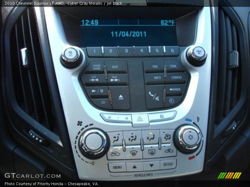 Cyber Gray Metallic / Jet Black 2010 Chevrolet Equinox LT AWD