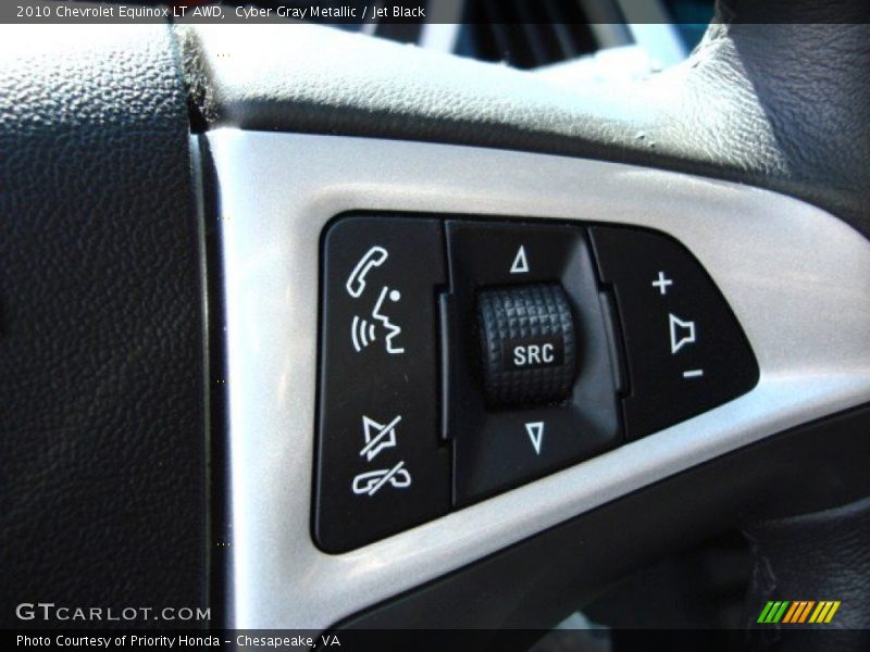 Cyber Gray Metallic / Jet Black 2010 Chevrolet Equinox LT AWD
