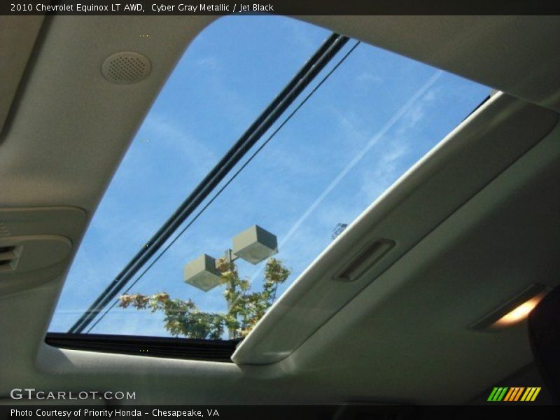 Cyber Gray Metallic / Jet Black 2010 Chevrolet Equinox LT AWD