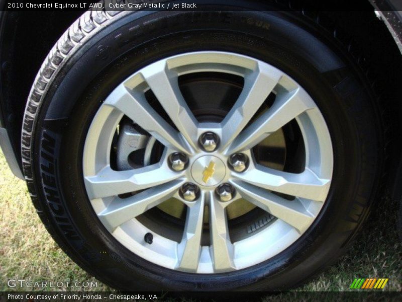 Cyber Gray Metallic / Jet Black 2010 Chevrolet Equinox LT AWD
