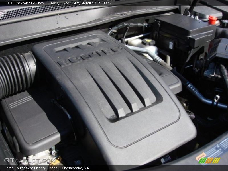 Cyber Gray Metallic / Jet Black 2010 Chevrolet Equinox LT AWD