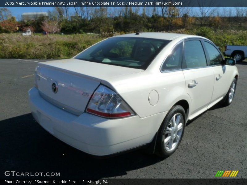 White Chocolate Tri Coat / Medium Dark Flint/Light Stone 2009 Mercury Sable Premier AWD Sedan