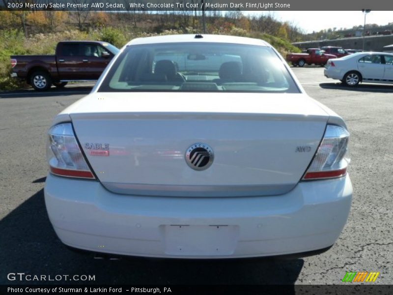 White Chocolate Tri Coat / Medium Dark Flint/Light Stone 2009 Mercury Sable Premier AWD Sedan