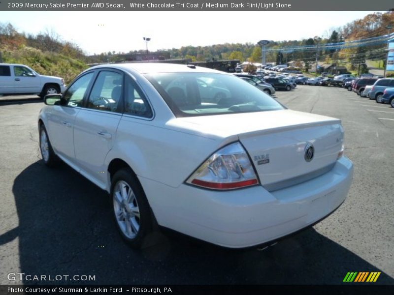 White Chocolate Tri Coat / Medium Dark Flint/Light Stone 2009 Mercury Sable Premier AWD Sedan