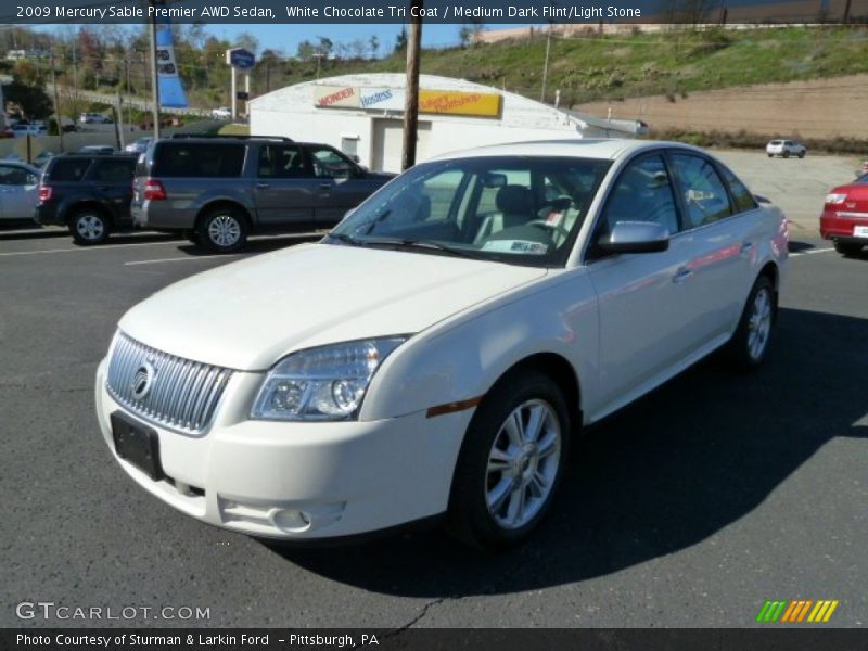 White Chocolate Tri Coat / Medium Dark Flint/Light Stone 2009 Mercury Sable Premier AWD Sedan