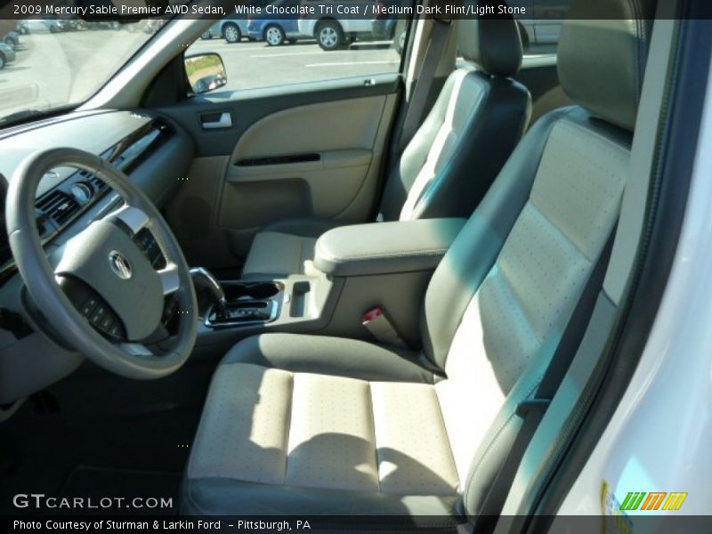 White Chocolate Tri Coat / Medium Dark Flint/Light Stone 2009 Mercury Sable Premier AWD Sedan