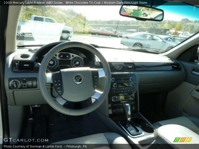 White Chocolate Tri Coat / Medium Dark Flint/Light Stone 2009 Mercury Sable Premier AWD Sedan