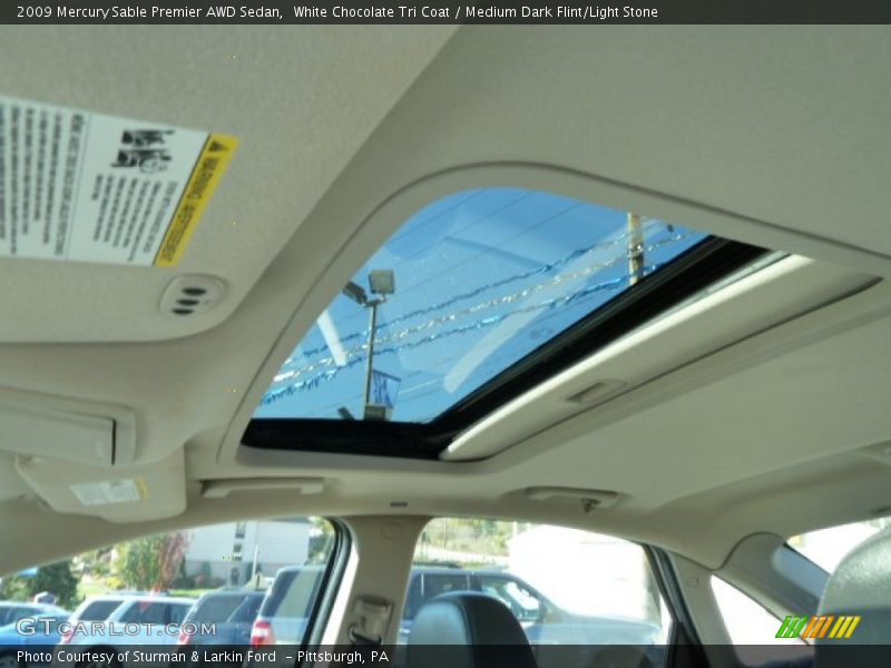 White Chocolate Tri Coat / Medium Dark Flint/Light Stone 2009 Mercury Sable Premier AWD Sedan