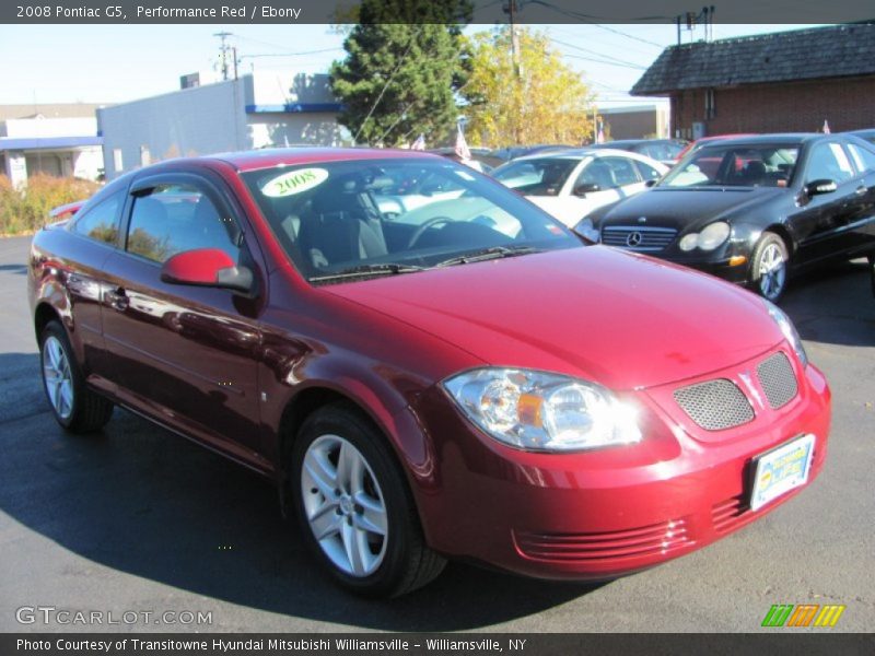 Performance Red / Ebony 2008 Pontiac G5