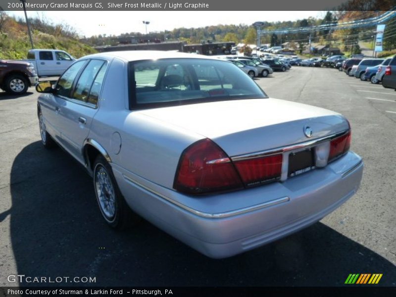 Silver Frost Metallic / Light Graphite 2000 Mercury Grand Marquis GS