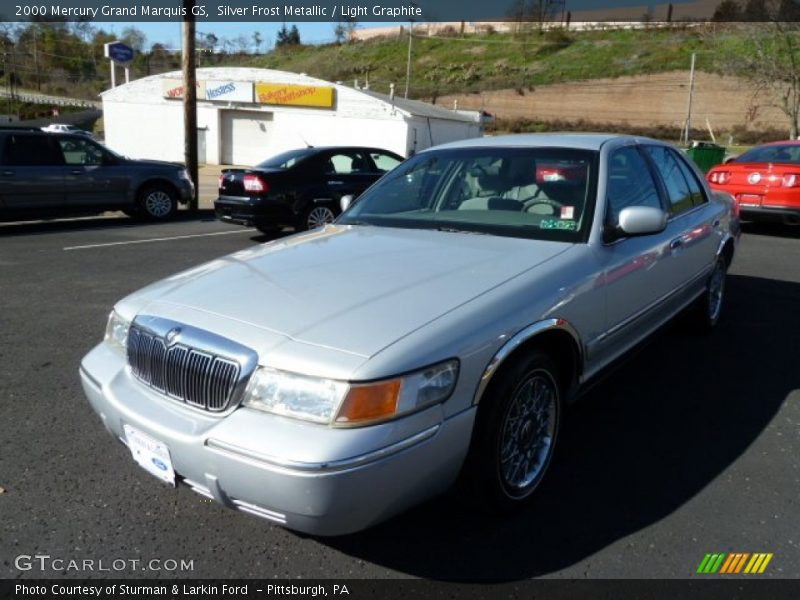 Silver Frost Metallic / Light Graphite 2000 Mercury Grand Marquis GS
