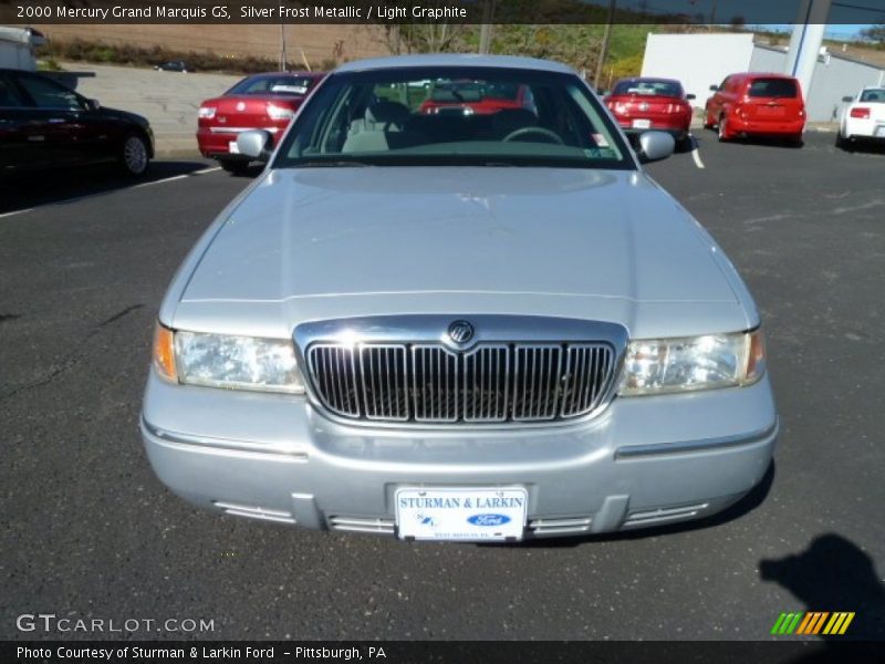 Silver Frost Metallic / Light Graphite 2000 Mercury Grand Marquis GS