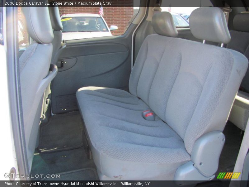 Stone White / Medium Slate Gray 2006 Dodge Caravan SE
