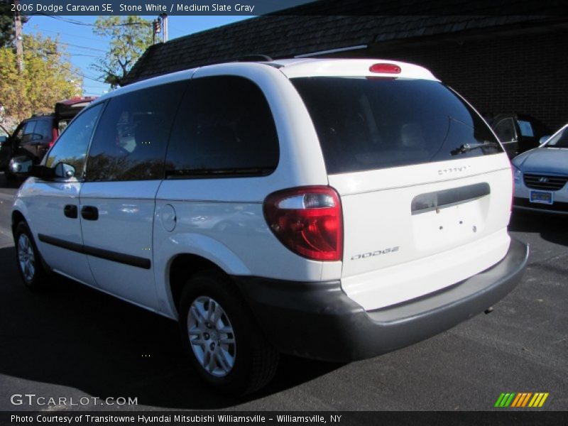 Stone White / Medium Slate Gray 2006 Dodge Caravan SE