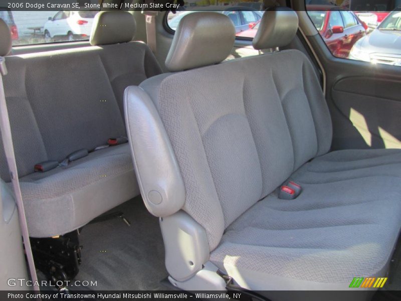 Stone White / Medium Slate Gray 2006 Dodge Caravan SE