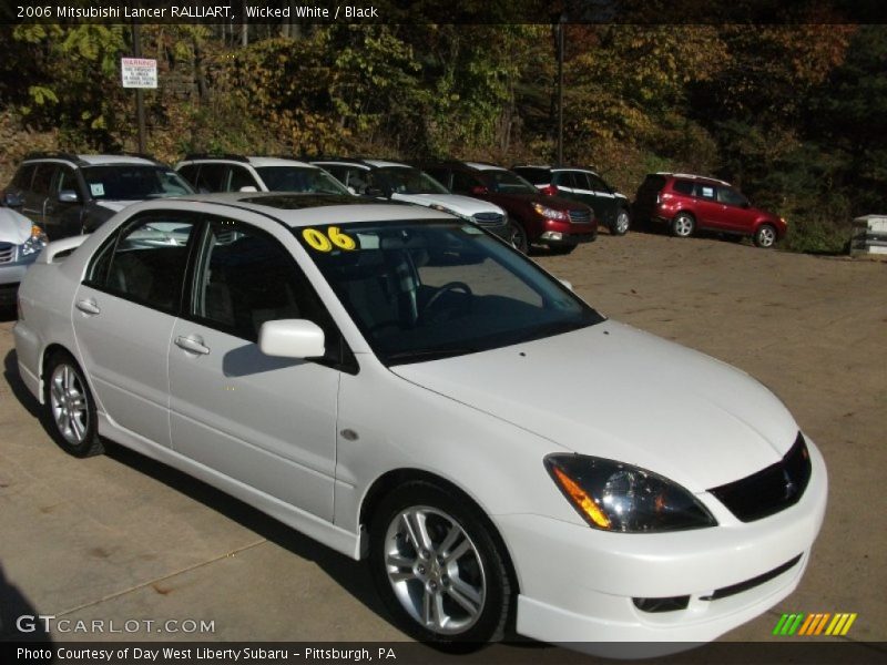 Wicked White / Black 2006 Mitsubishi Lancer RALLIART