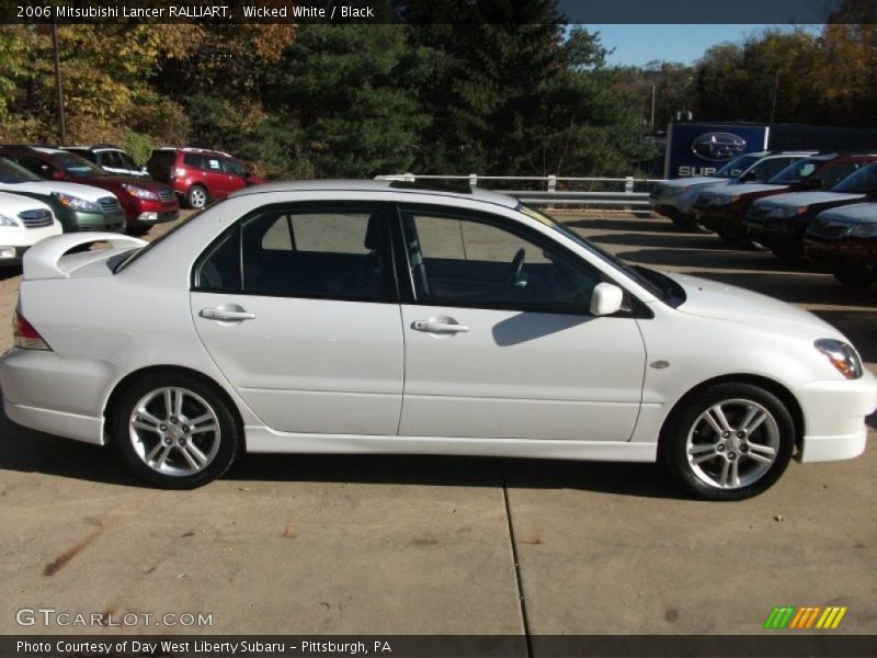 Wicked White / Black 2006 Mitsubishi Lancer RALLIART