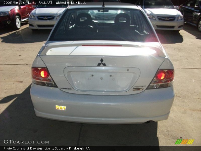 Wicked White / Black 2006 Mitsubishi Lancer RALLIART