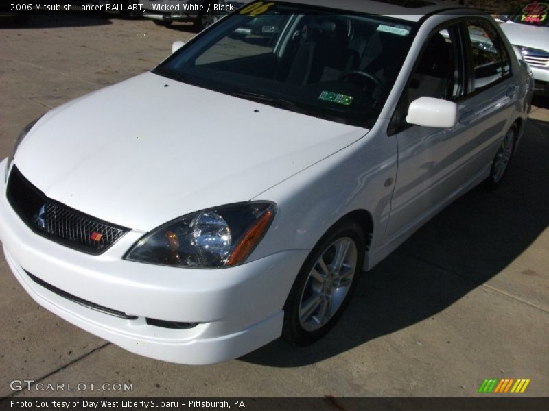 Wicked White / Black 2006 Mitsubishi Lancer RALLIART