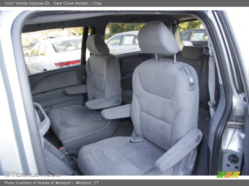 Slate Green Metallic / Gray 2007 Honda Odyssey EX