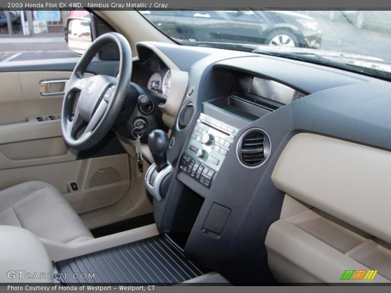 Nimbus Gray Metallic / Gray 2009 Honda Pilot EX 4WD