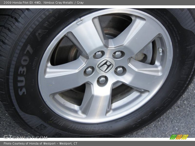 Nimbus Gray Metallic / Gray 2009 Honda Pilot EX 4WD