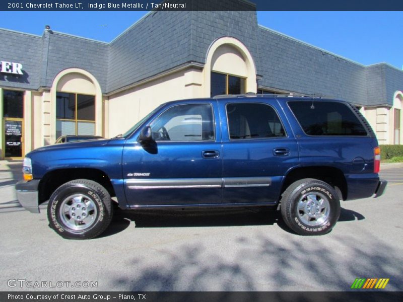 Indigo Blue Metallic / Tan/Neutral 2001 Chevrolet Tahoe LT