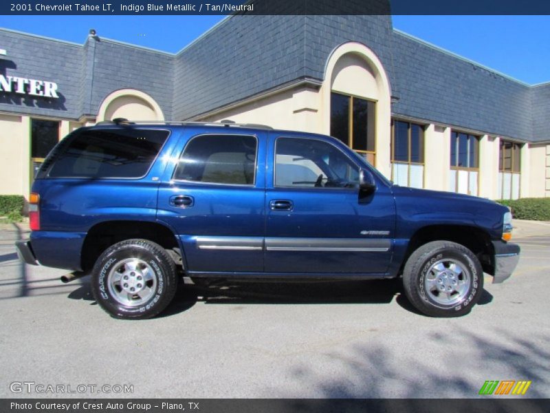 Indigo Blue Metallic / Tan/Neutral 2001 Chevrolet Tahoe LT