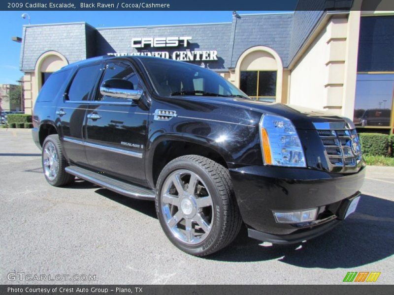 Black Raven / Cocoa/Cashmere 2009 Cadillac Escalade