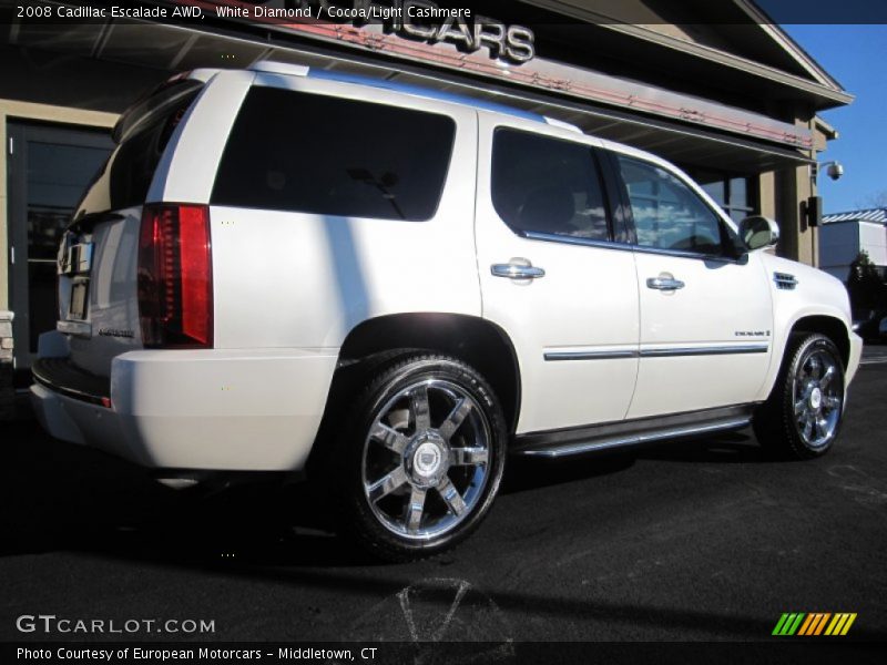 White Diamond / Cocoa/Light Cashmere 2008 Cadillac Escalade AWD