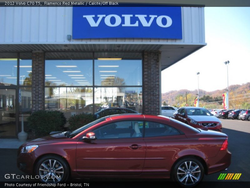 Flamenco Red Metallic / Calcite/Off Black 2012 Volvo C70 T5