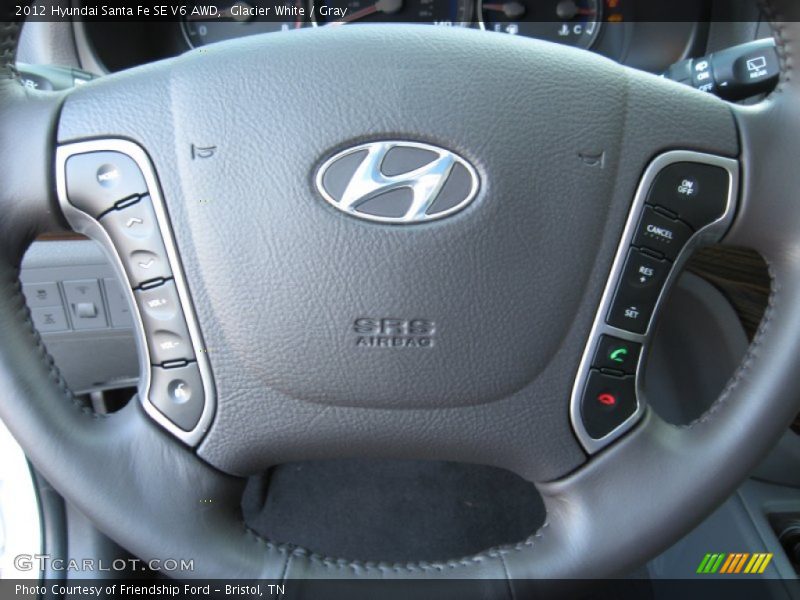 Controls of 2012 Santa Fe SE V6 AWD