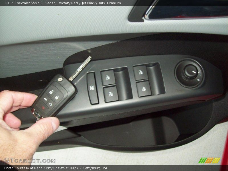 Victory Red / Jet Black/Dark Titanium 2012 Chevrolet Sonic LT Sedan