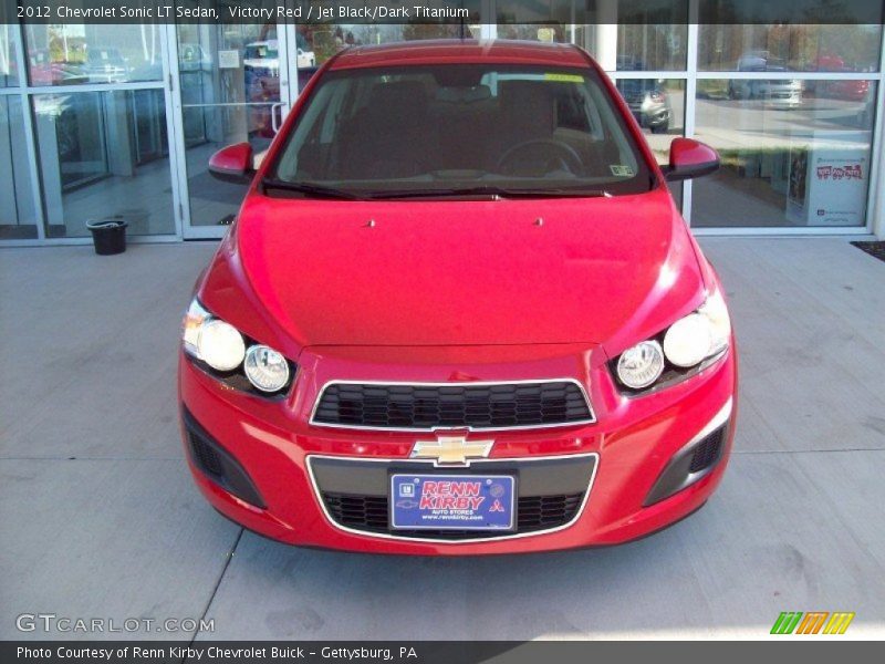 Victory Red / Jet Black/Dark Titanium 2012 Chevrolet Sonic LT Sedan