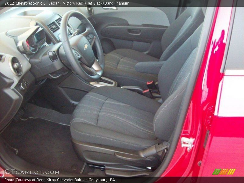  2012 Sonic LT Sedan Jet Black/Dark Titanium Interior