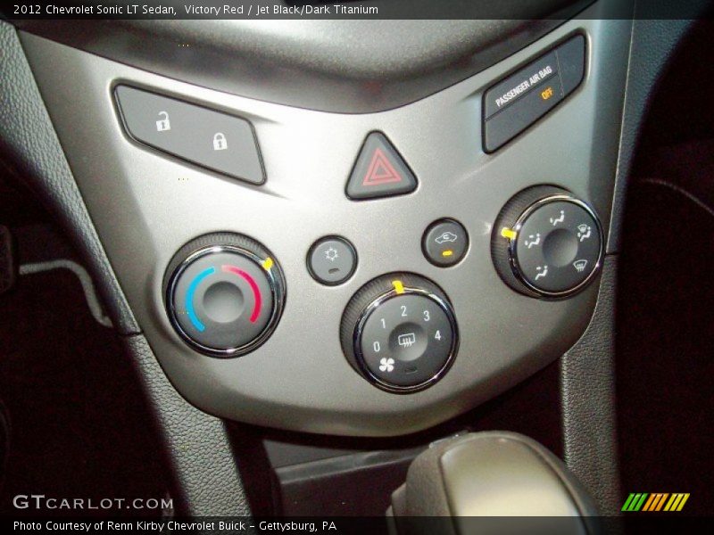 Controls of 2012 Sonic LT Sedan