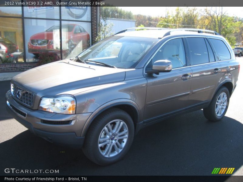 Oyster Grey Metallic / Beige 2012 Volvo XC90 3.2 AWD